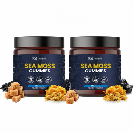 PEAKSHILAJIT SEA MOSS GUMMIES ELDERBERRY & BLACK SEED OIL