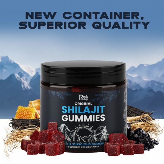 PEAKSHILAJIT 100% ORIGINAL SHILAJIT GUMMIES FOR MEN & WOMEN