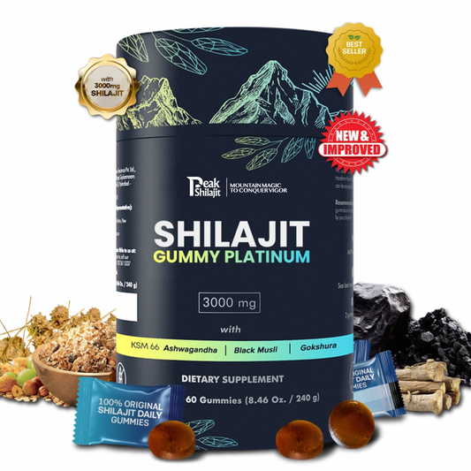 PEAKSHILAJIT 100% SHILAJIT GUMMY PLATINUM