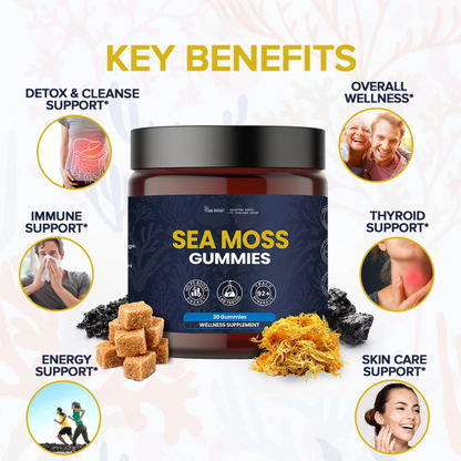 SEA MOSS GUMMIES ELDERBERRY & BLACK SEED OIL