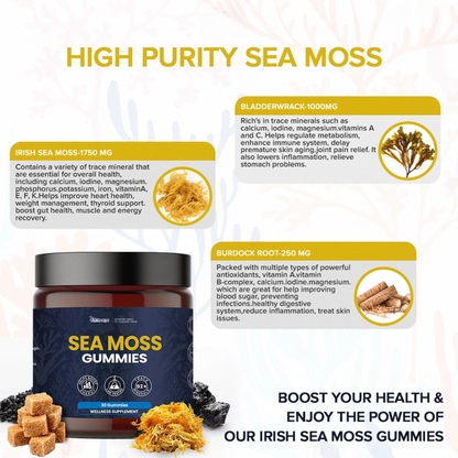 SEA MOSS GUMMIES ELDERBERRY & BLACK SEED OIL