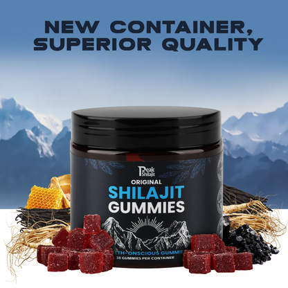 PEAKSHILAJIT 100% ORIGINAL SHILAJIT GUMMIES FOR MEN & WOMEN
