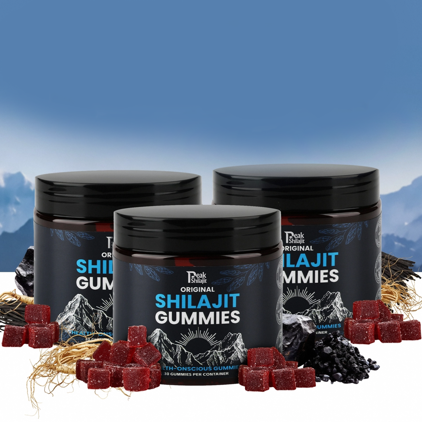 PEAKSHILAJIT 100% ORIGINAL SHILAJIT GUMMIES FOR MEN & WOMEN