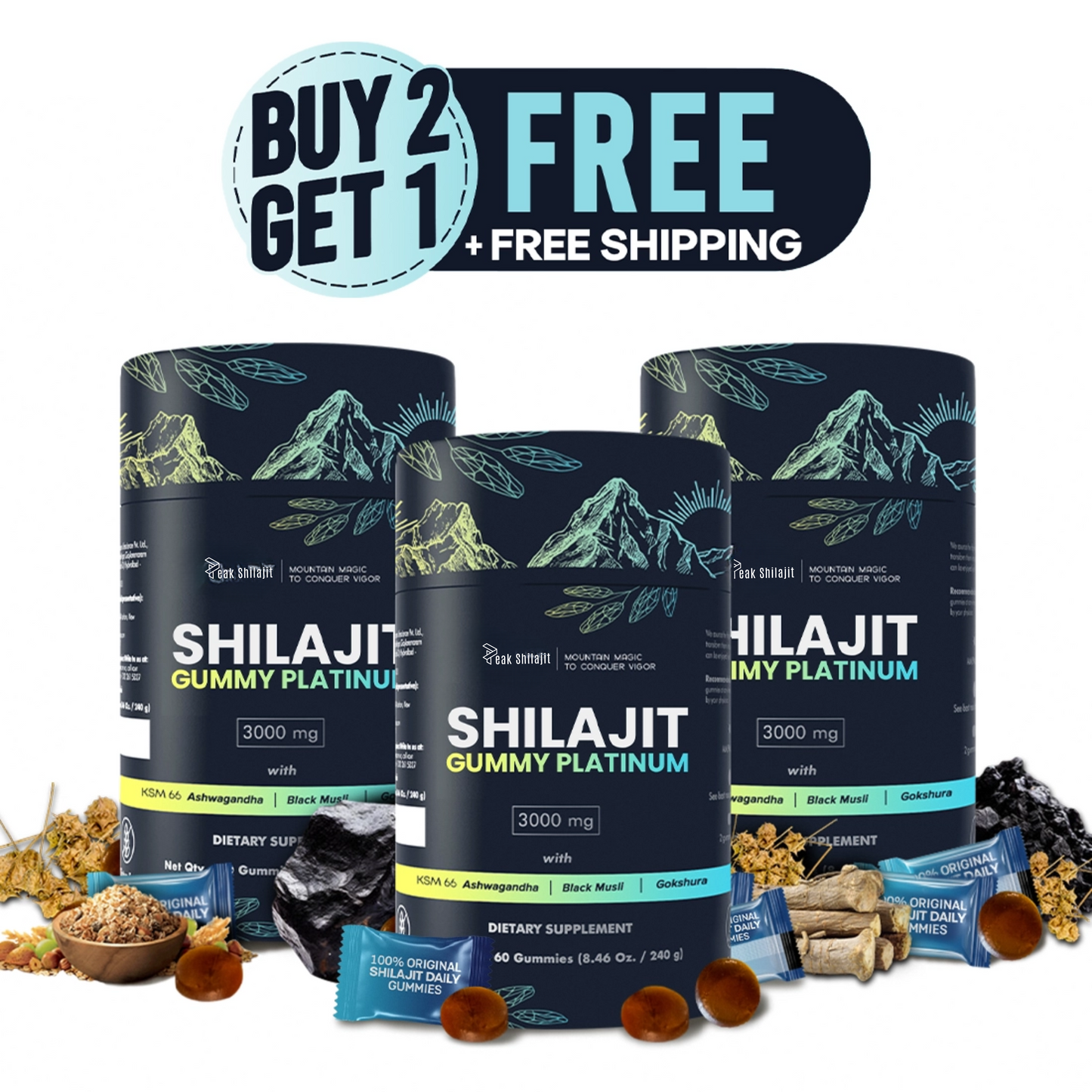 100% SHILAJIT GUMMY PLATINUM