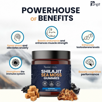 SHILAJIT & SEAMOSS 2 IN 1 WELLNESS GUMMIES