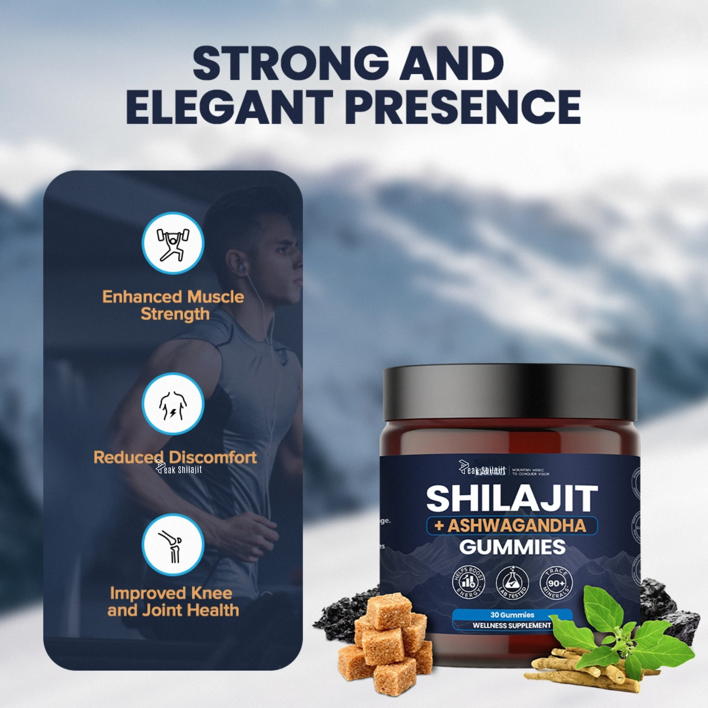 SHILAJIT & ASHWAGANDHA 2 IN 1 WELLNESS GUMMIES