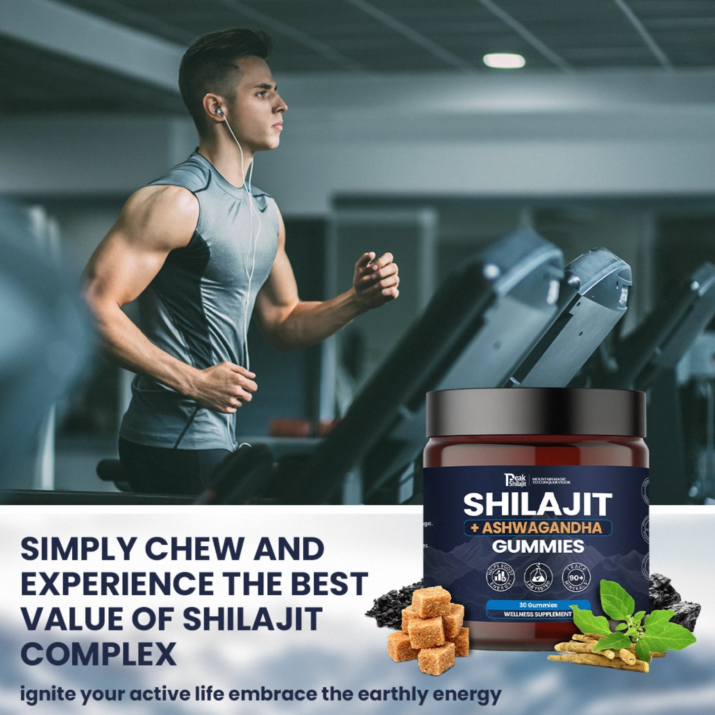 SHILAJIT & ASHWAGANDHA 2 IN 1 WELLNESS GUMMIES