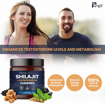 SHILAJIT & ASHWAGANDHA 2 IN 1 WELLNESS GUMMIES