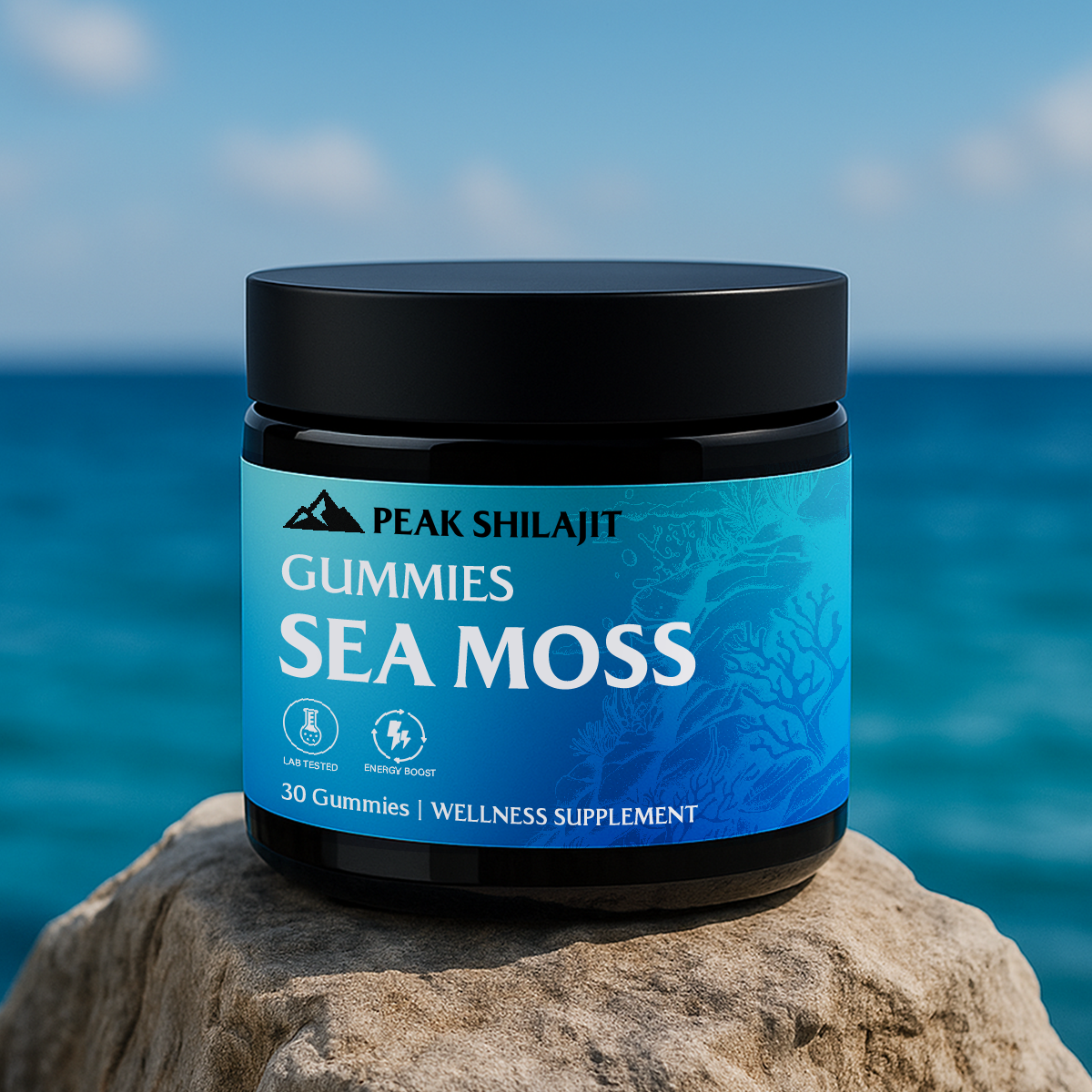 PEAKSHILAJIT SEA MOSS GUMMIES ELDERBERRY & BLACK SEED OIL