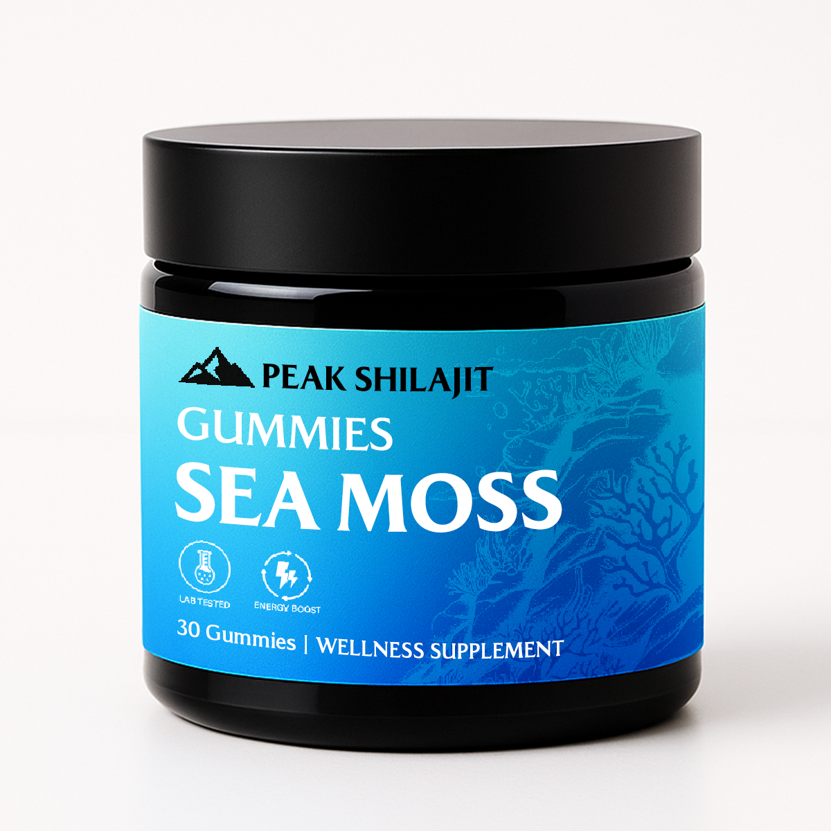 PEAKSHILAJIT SEA MOSS GUMMIES ELDERBERRY & BLACK SEED OIL