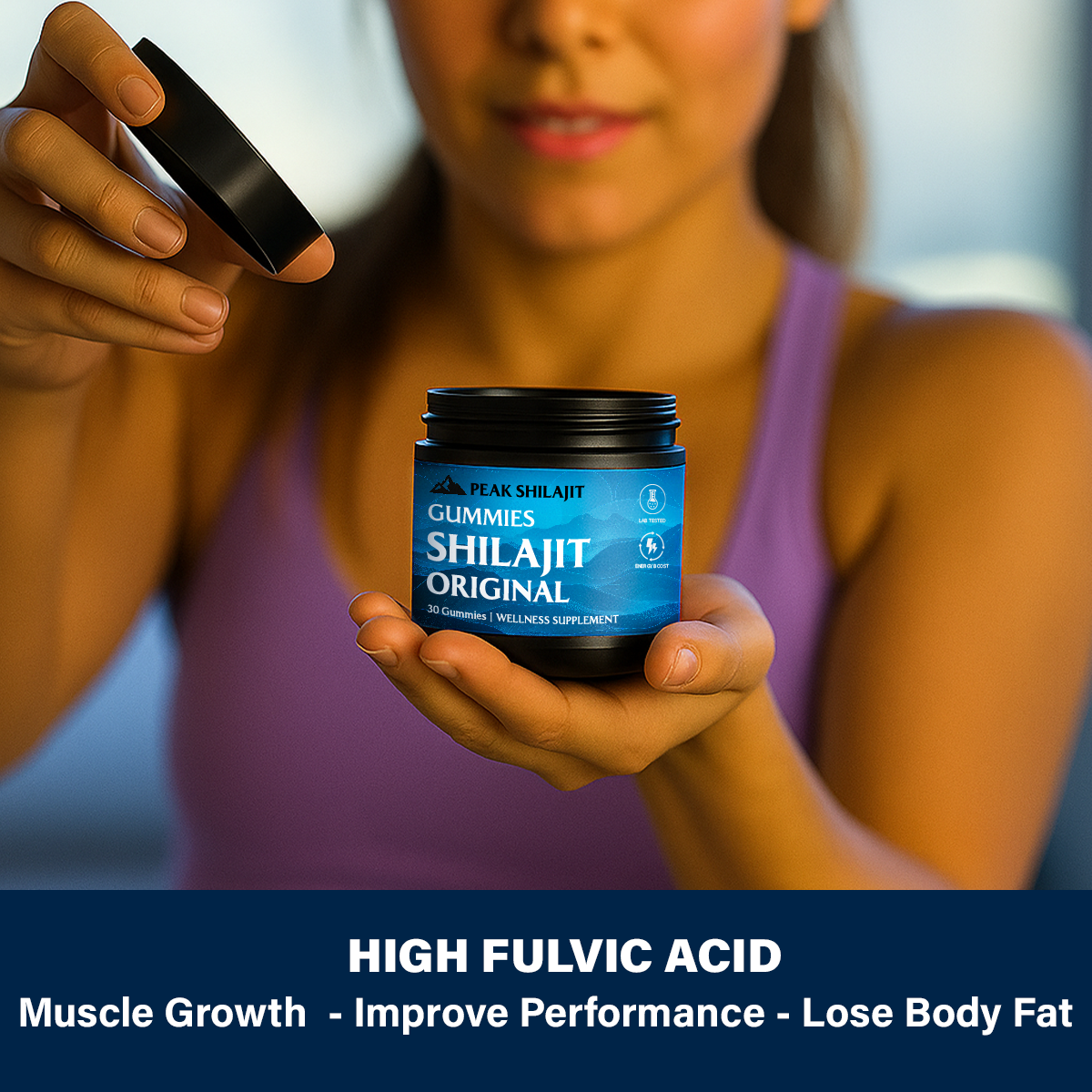 PEAKSHILAJIT 100% ORIGINAL SHILAJIT GUMMIES FOR MEN & WOMEN